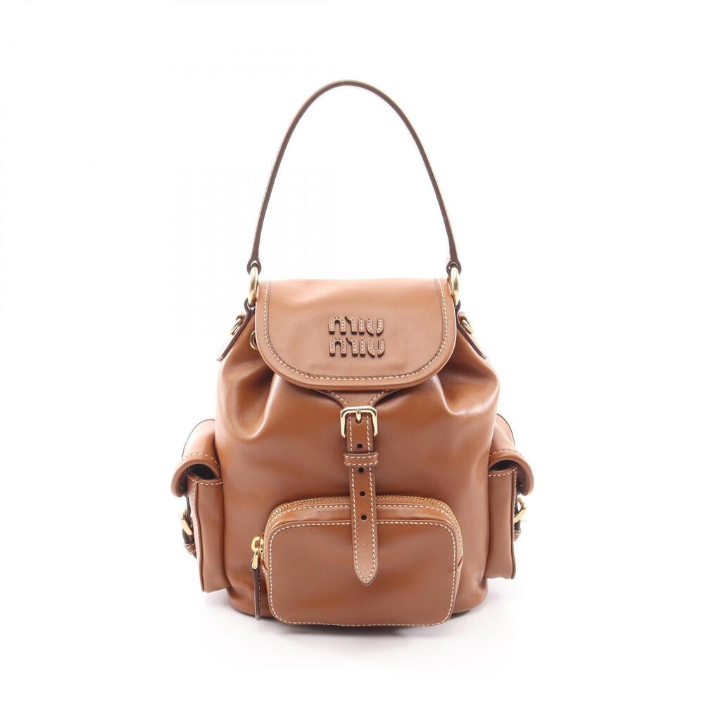 Miu Miu Backpack Leather Brown